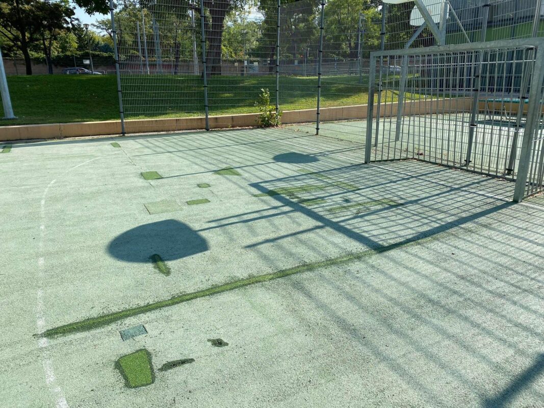 Teleki Park – színpad elbontása