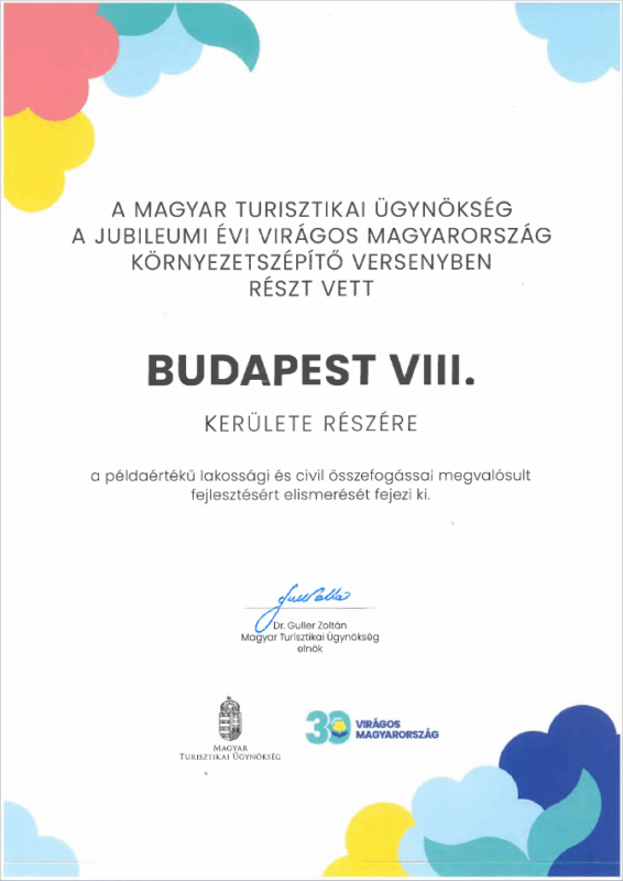 Virágos Magyarország, Virágos Józsefváros 2024-ben is!