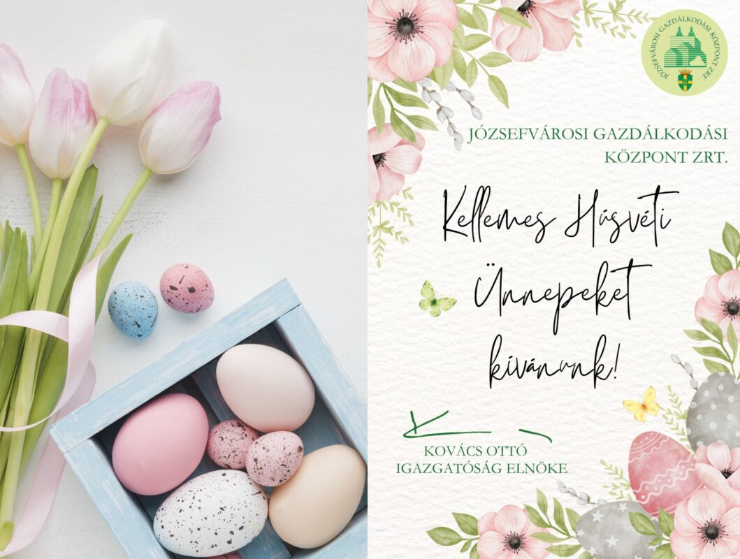 A JGK Zrt. ügyfélfogadási rendje Húsvét ünnepéhez kapcsolódóan az alábbiak szerint alakul.