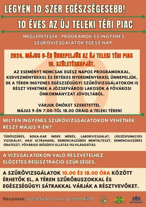 Ingyenes egészségügyi szűrővizsgálatok a Teleki téren