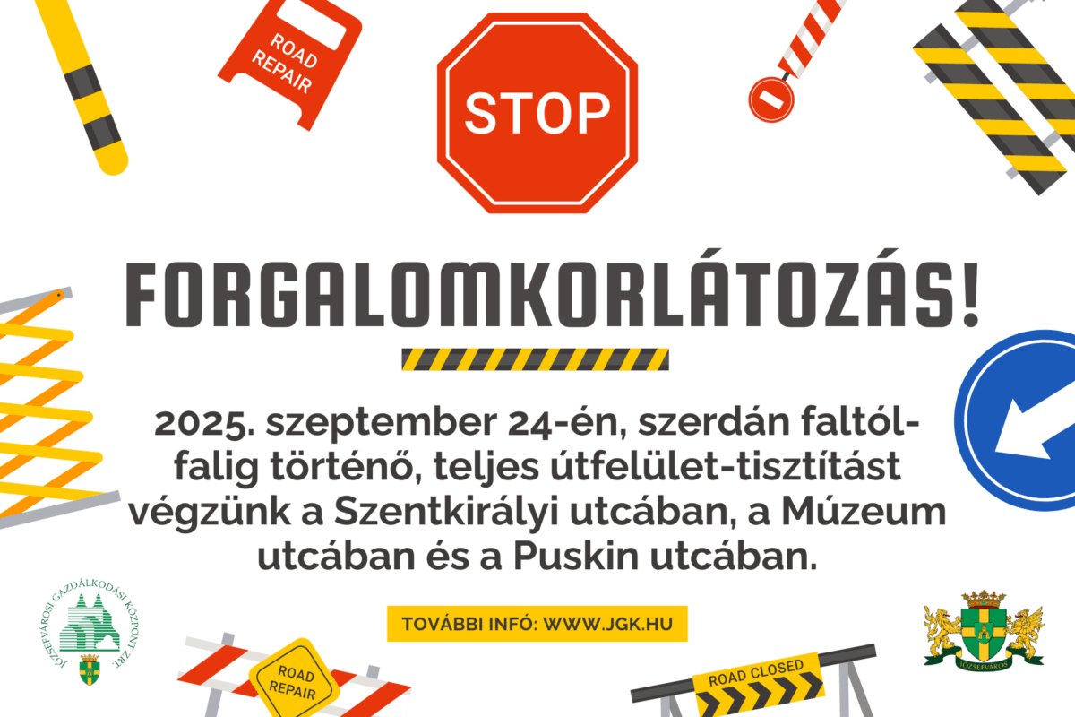 Faltól-falig takarítás a Palotanegyedben – ideiglenes megállási tilalom