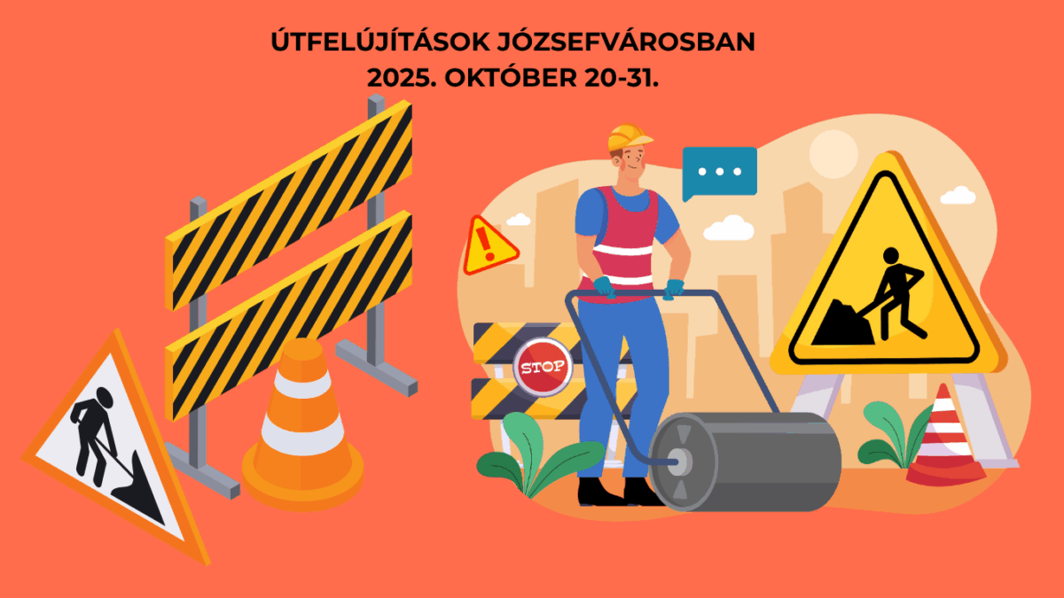 Útfelújítási munkálatok a kerületben október 20–31. között