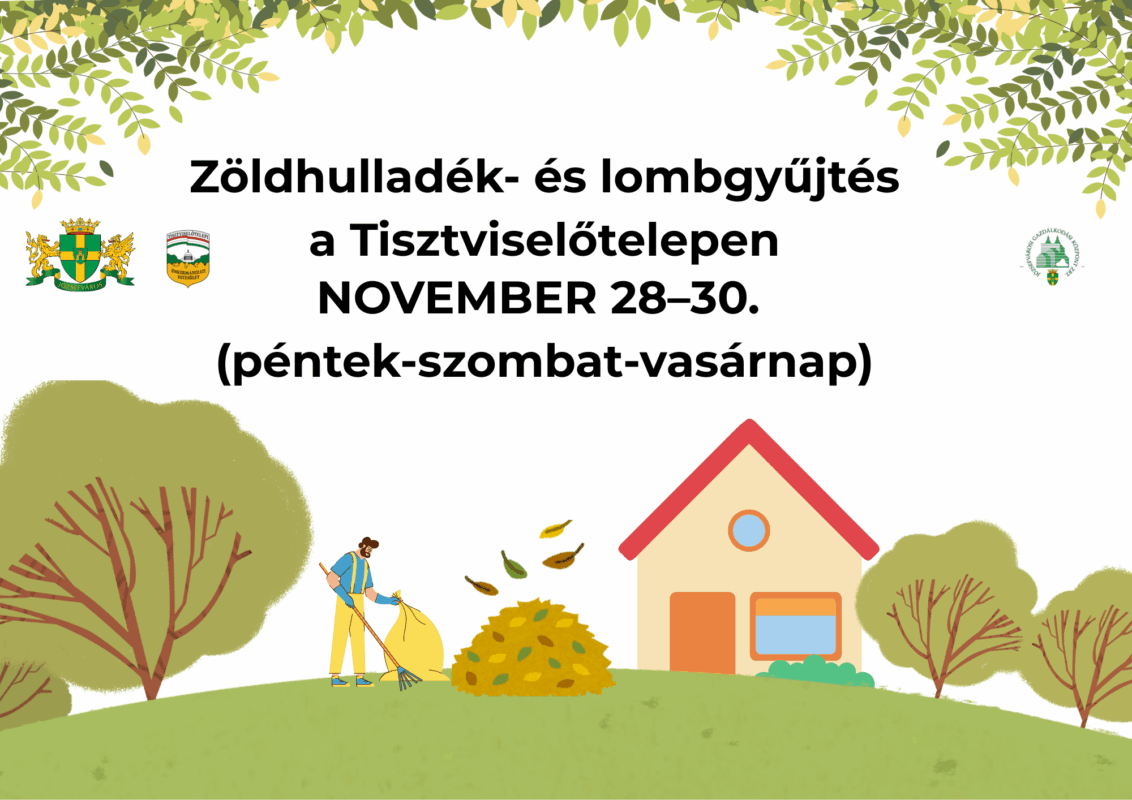 Zöldhulladék- és lombgyűjtés a Tisztviselőtelepen