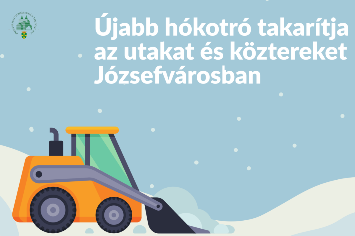 Újabb hókotró gép takarítja az utakat és köztereket a kerületben