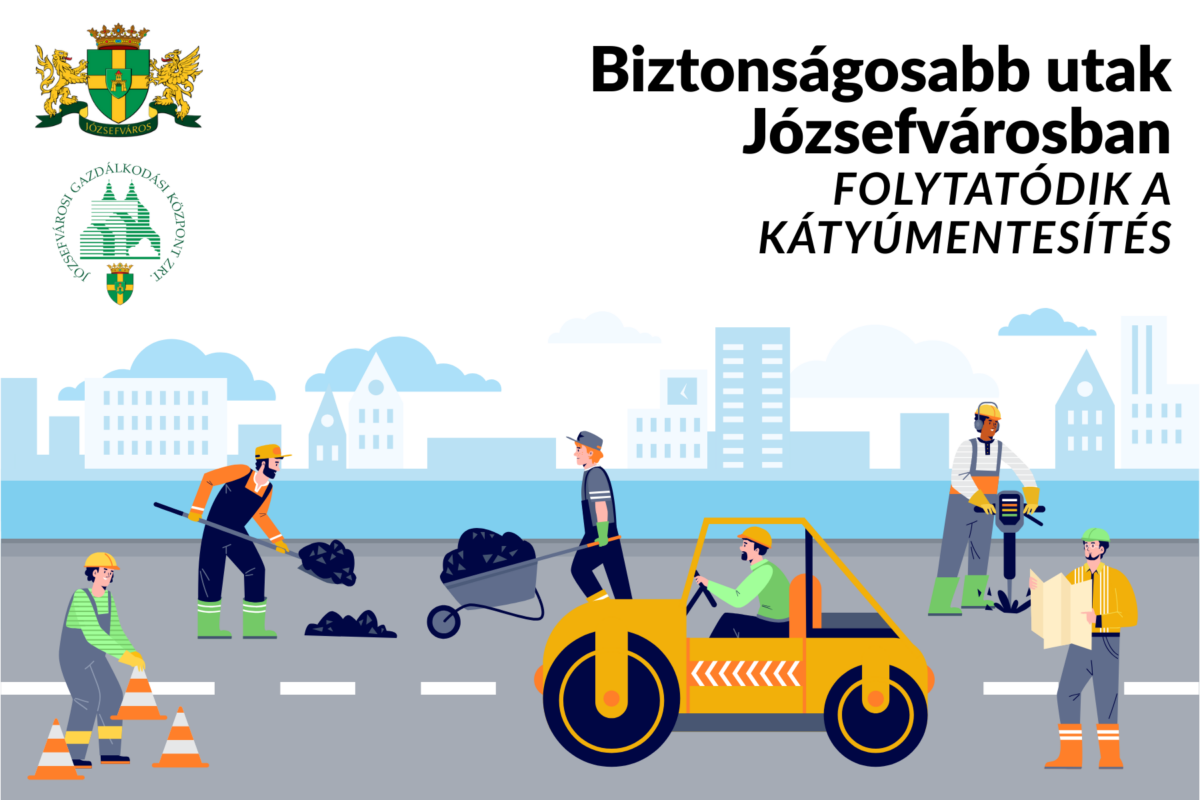 Biztonságosabb utak Józsefvárosban: folytatódik a kátyúmentesítés a kerületben