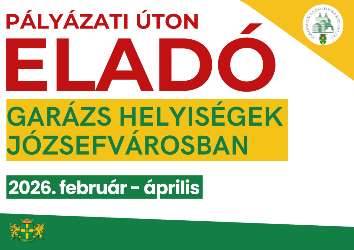 Pályázati lehetőség – Eladó két garázs Józsefvárosban