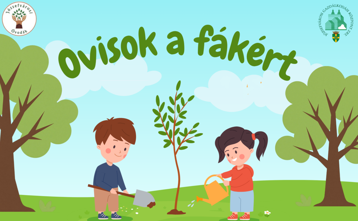 Óvodások locsolják a fákat Józsefvárosban – idén is elidult az “Ovisok a fákért” program