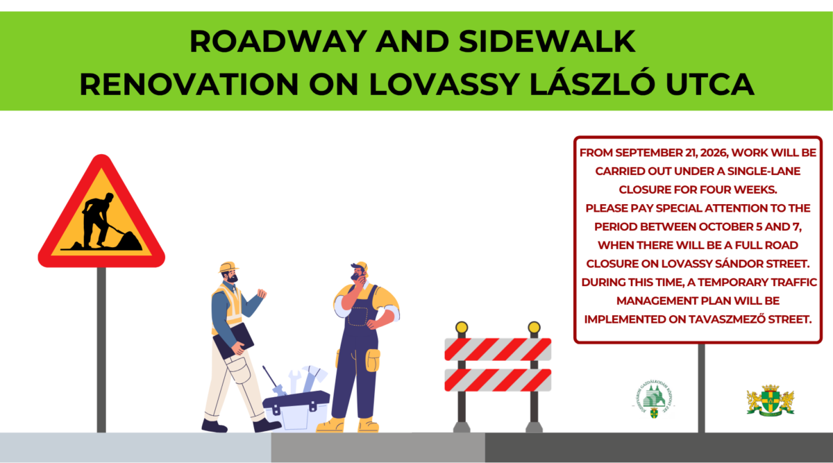 Road and sidewalk renovation on Lovassy László utca